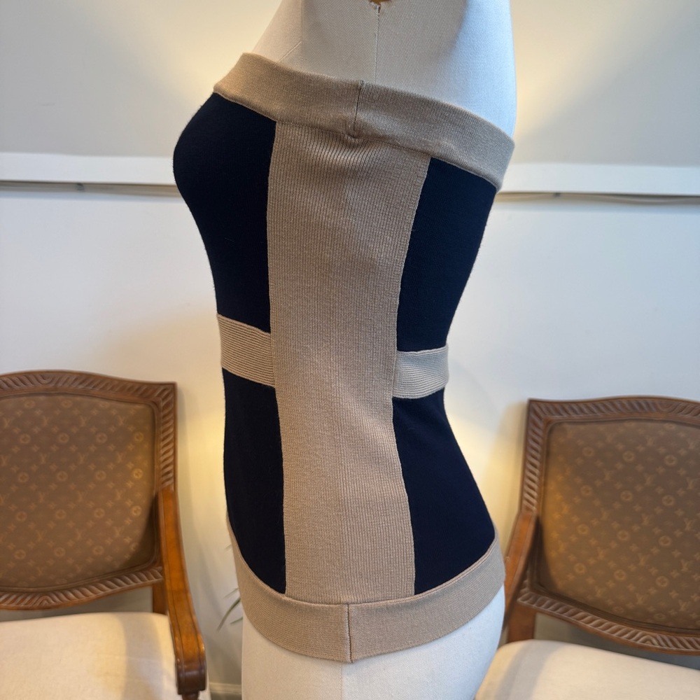 Cache Knit Strapless Top, Y2k Colorblock Tube Top… - image 2